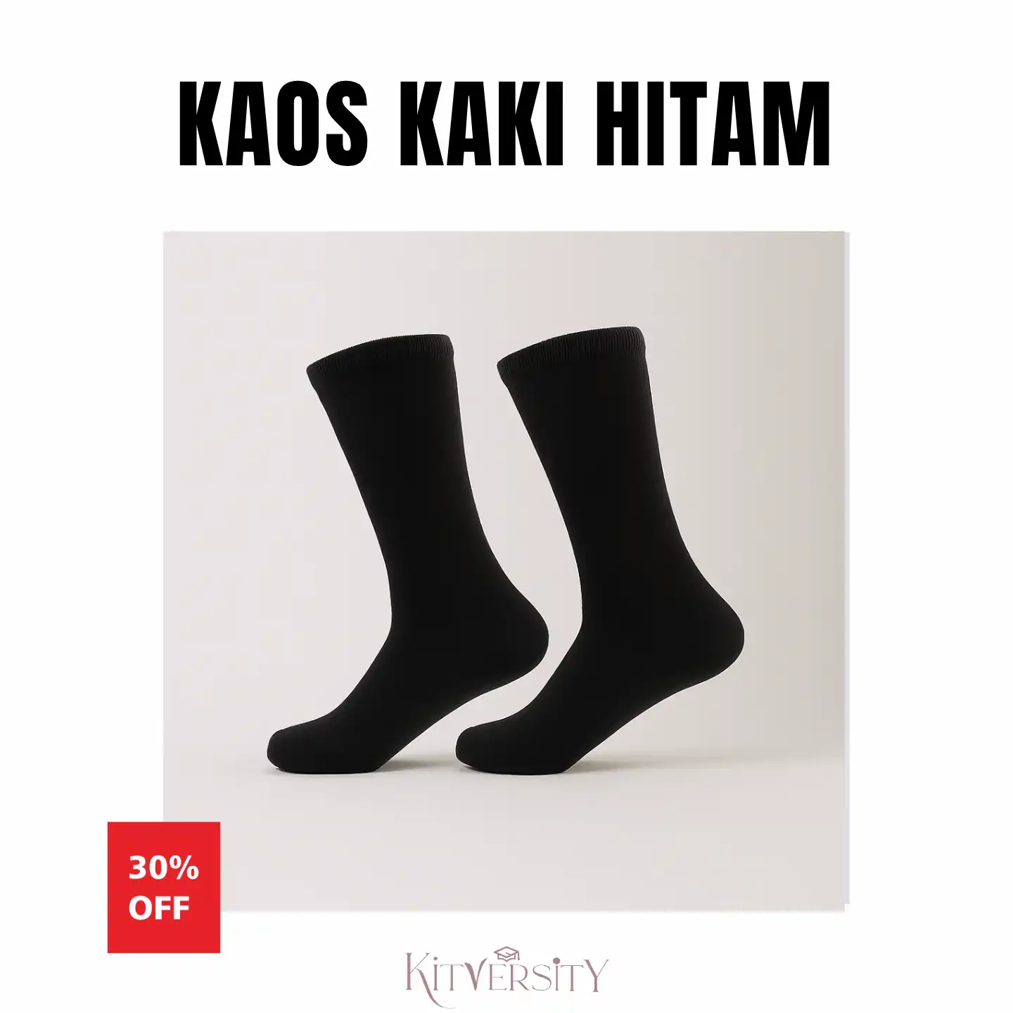 Kaos Kaki Hitam